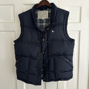 Jack Wills Navy Puffer Vest